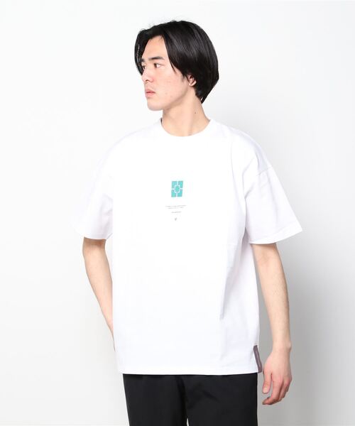 A4A(エーフォーエー)の「A4A/エーフォーエー/BLOCK SST(Tシャツ/カットソー・メンズ・ホワイト/ブラック・FREE)」の3枚目の写真