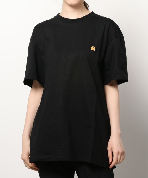 Carhartt WIP(カーハートダブリューアイピー)の「【Carhartt/カーハート】 ワンポイント ブランドロゴ刺繍 半袖Tシャツ/CHASE T-SHIRT(Tシャツ/カットソー・レディース・ホワイト/ライトブルー/ブラック/ネイビー/オリーブ/ピンク/ミント・M/L/XL)」の13枚目の写真