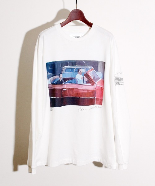 JANESMITH（ジェーンスミス）の「JANESMITH ジェーンスミス / SATURDAYS LONG SLEEVE T-SHIRT グラフィックプリントビッグシルエットロンT / 22WCT-#457S-CA（Tシャツ/カットソー・レディース・ホワイト/ブラック・SMALL/MEDIUM/LARGE/X-LARGE）」の2枚目の写真
