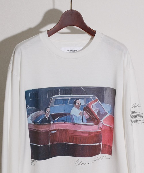 JANESMITH（ジェーンスミス）の「JANESMITH ジェーンスミス / SATURDAYS LONG SLEEVE T-SHIRT グラフィックプリントビッグシルエットロンT / 22WCT-#457S-CA（Tシャツ/カットソー・レディース・ホワイト/ブラック・SMALL/MEDIUM/LARGE/X-LARGE）」の6枚目の写真