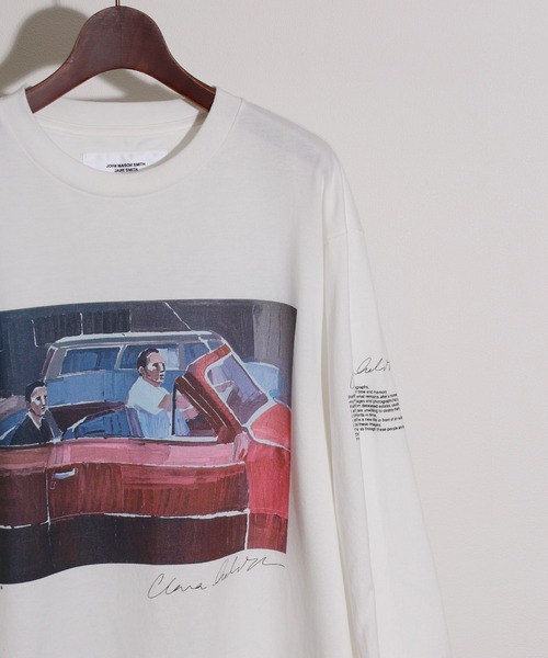 JANESMITH（ジェーンスミス）の「JANESMITH ジェーンスミス / SATURDAYS LONG SLEEVE T-SHIRT グラフィックプリントビッグシルエットロンT / 22WCT-#457S-CA（Tシャツ/カットソー・レディース・ホワイト/ブラック・SMALL/MEDIUM/LARGE/X-LARGE）」の8枚目の写真