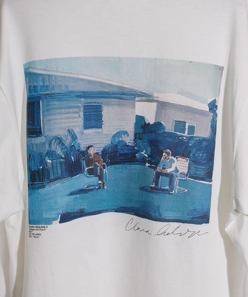JANESMITH（ジェーンスミス）の「JANESMITH ジェーンスミス / SATURDAYS LONG SLEEVE T-SHIRT グラフィックプリントビッグシルエットロンT / 22WCT-#457S-CA（Tシャツ/カットソー・レディース・ホワイト/ブラック・SMALL/MEDIUM/LARGE/X-LARGE）」の22枚目の写真