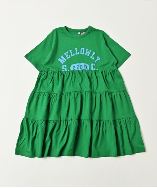 Life Support Products（ライフサポートプロダクツ）の「【コットンUSA】ティアード半袖ワンピース（90～150cm）（ワンピース・キッズ・ブラック/レッド/ブルー/グリーン・100/110/120/130/140/150/90）」の3枚目の写真