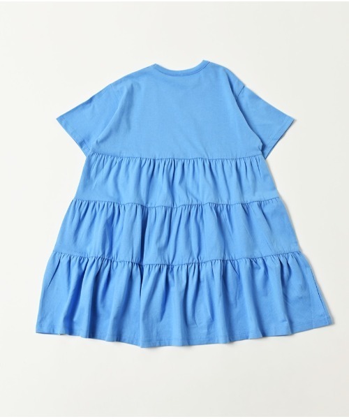 Life Support Products（ライフサポートプロダクツ）の「【コットンUSA】ティアード半袖ワンピース（90～150cm）（ワンピース・キッズ・ブラック/レッド/ブルー/グリーン・100/110/120/130/140/150/90）」の6枚目の写真