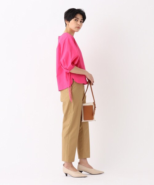 OPAQUE.CLIP（オペークドットクリップ）の「◆【大草直子さんコラボ】コットンタイプライターブラウス（シャツ/ブラウス・レディース・ピンク系/ブラック/ホワイト系/ベージュ・42/36/38/40）」の16枚目の写真