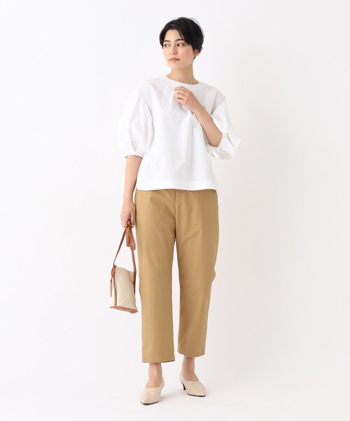 OPAQUE.CLIP（オペークドットクリップ）の「◆【大草直子さんコラボ】コットンタイプライターブラウス（シャツ/ブラウス・レディース・ピンク系/ブラック/ホワイト系/ベージュ・42/36/38/40）」の22枚目の写真