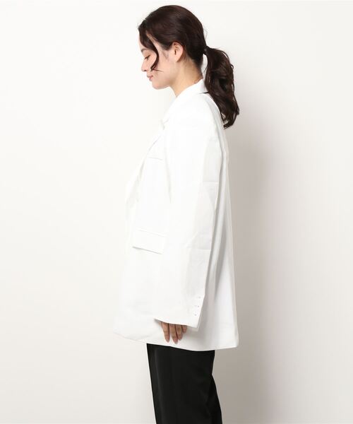 Narcissus(ナルシス)の「【Narcissus】オーバーカットジャケット(テーラードジャケット・レディース・ホワイト/グリーン・FREE)」の5枚目の写真