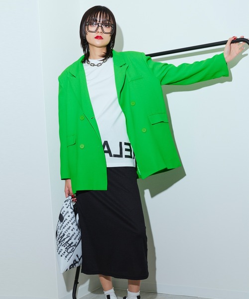 Narcissus(ナルシス)の「【Narcissus】オーバーカットジャケット(テーラードジャケット・レディース・ホワイト/グリーン・FREE)」の8枚目の写真