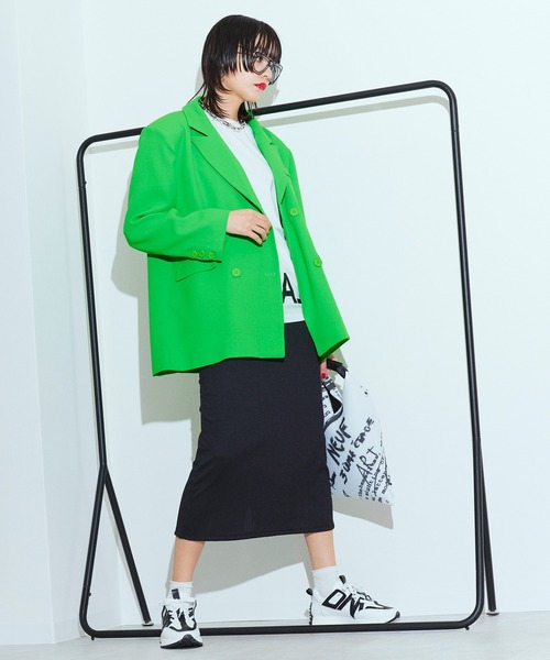 Narcissus(ナルシス)の「【Narcissus】オーバーカットジャケット(テーラードジャケット・レディース・ホワイト/グリーン・FREE)」の9枚目の写真