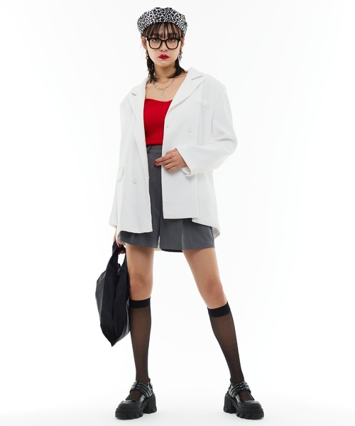 Narcissus(ナルシス)の「【Narcissus】オーバーカットジャケット(テーラードジャケット・レディース・ホワイト/グリーン・FREE)」の6枚目の写真