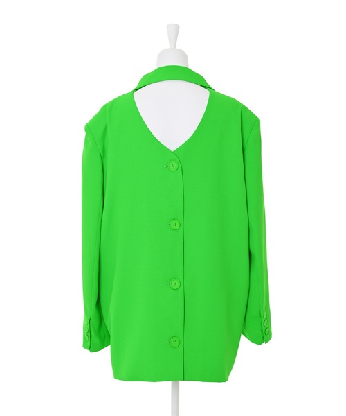 Narcissus(ナルシス)の「【Narcissus】オーバーカットジャケット(テーラードジャケット・レディース・ホワイト/グリーン・FREE)」の15枚目の写真