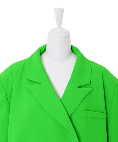 Narcissus(ナルシス)の「【Narcissus】オーバーカットジャケット(テーラードジャケット・レディース・ホワイト/グリーン・FREE)」の16枚目の写真