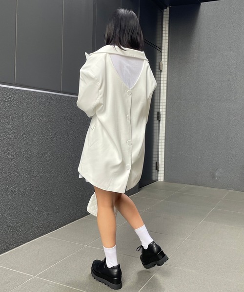 Narcissus(ナルシス)の「【Narcissus】オーバーカットジャケット(テーラードジャケット・レディース・ホワイト/グリーン・FREE)」の20枚目の写真