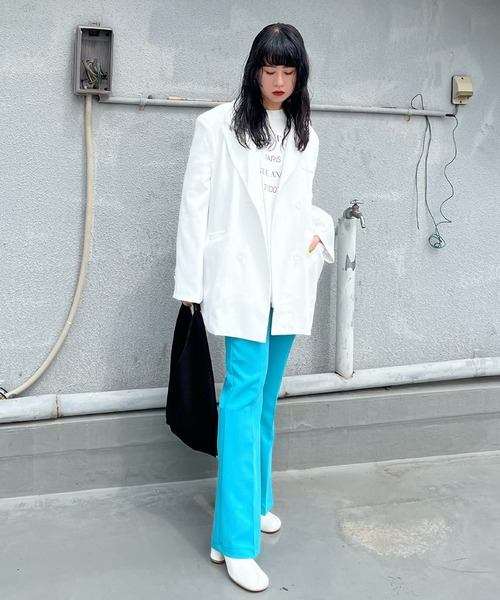 Narcissus(ナルシス)の「【Narcissus】オーバーカットジャケット(テーラードジャケット・レディース・ホワイト/グリーン・FREE)」の17枚目の写真