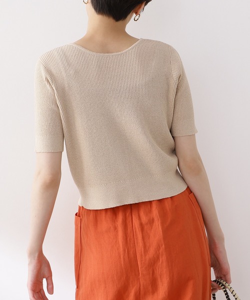 N.（N. Natural Beauty Basic）（エヌエヌナチュラルビューティーベーシック）の「◆前後２ＷＡＹリボンリブカーディガン（カーディガン/ボレロ・レディース・ブラック/グリーン/ナチュラル・MEDIUM）」の12枚目の写真