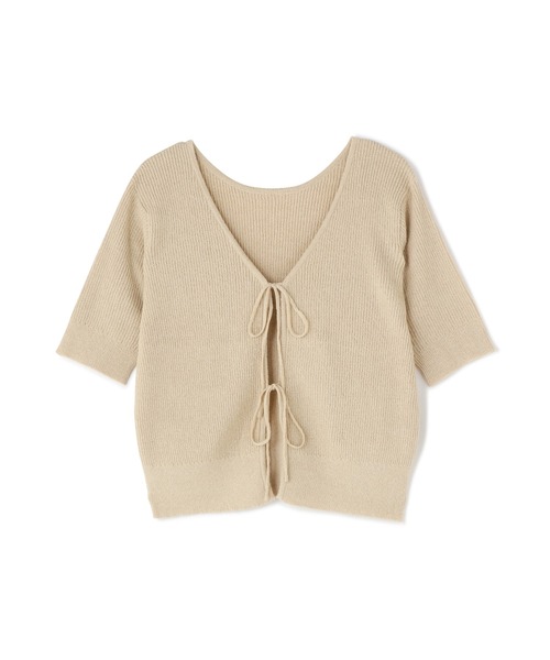 N.（N. Natural Beauty Basic）（エヌエヌナチュラルビューティーベーシック）の「◆前後２ＷＡＹリボンリブカーディガン（カーディガン/ボレロ・レディース・ブラック/グリーン/ナチュラル・MEDIUM）」の16枚目の写真