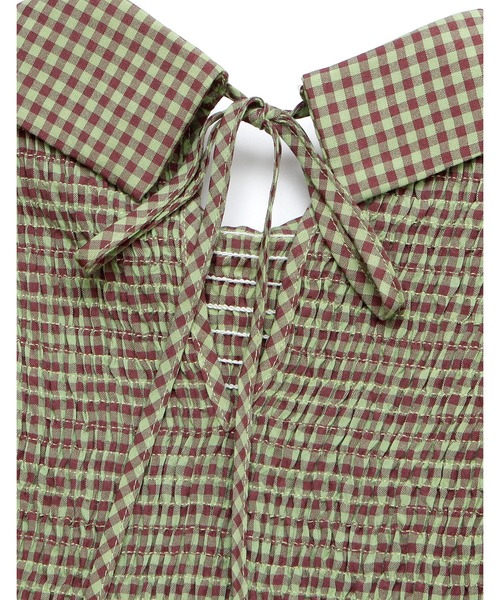 Little sunny bite（リトルサニーバイト）の「Check short blouse（シャツ/ブラウス・レディース・レッド/ピンク/ブルー/グリーン・FREE）」の18枚目の写真