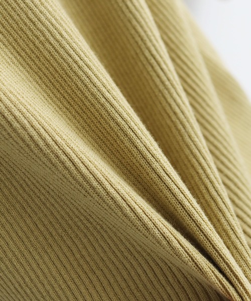 HER CLOSET（ハークローゼット）の「【TWENTY THREE】WEB限定ハートネックパフスリーブリブニットトップス（ニット/セーター・レディース・ブラック/パープル/イエロー/アイボリー・M）」の20枚目の写真