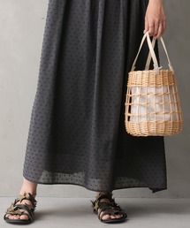 osharewalker | 『編み柳巾着カゴバッグ』(かごバッグ)