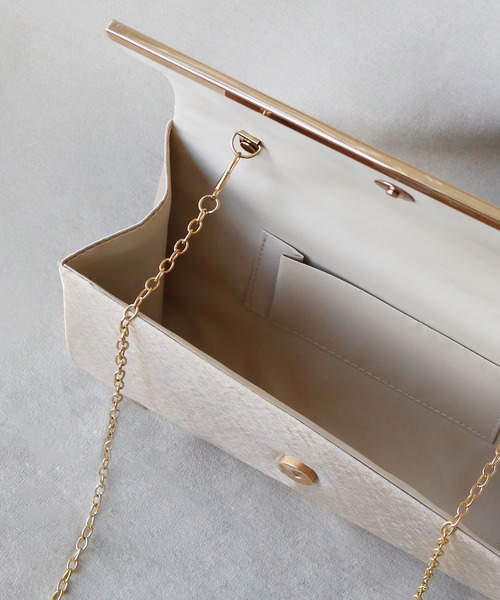 girl(ガール)の「ケミカルレースゴールドプレートクラッチパーティーバッグ 結婚式 パーティー お呼ばれ オケージョン(クラッチバッグ・レディース・ブラック/シルバー/ゴールド・FREE)」の8枚目の写真