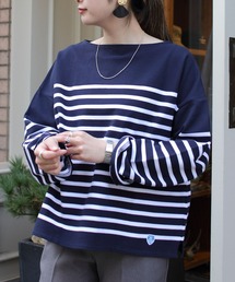 ORCIVAL/オーシバル　ラッセルボーダーワイドシルエット　RACHEL WIDE 6819 22AW