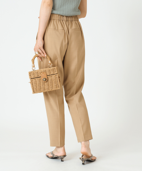 B.C STOCK（ベーセーストック）の「カラーテーパードパンツ（スラックス・レディース・グリーン/ホワイト/ベージュ/ブラック/ピンク・MEDIUM/SMALL）」の16枚目の写真