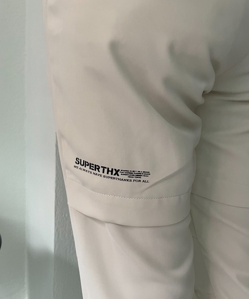 SUPERTHANKS（スーパーサンクス）の「【SUPERTHANKS / スーパーサンクス】VENTILATION JOG パンツ（スウェットパンツ・レディース・ブラック/クリーム・SMALL/X-SMALL）」の10枚目の写真