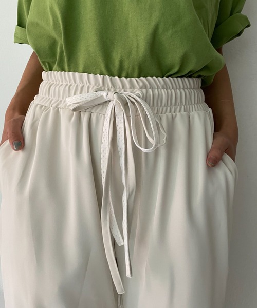 SUPERTHANKS（スーパーサンクス）の「【SUPERTHANKS / スーパーサンクス】VENTILATION JOG パンツ（スウェットパンツ・レディース・ブラック/クリーム・SMALL/X-SMALL）」の18枚目の写真