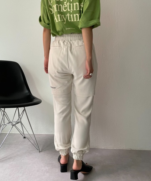 SUPERTHANKS（スーパーサンクス）の「【SUPERTHANKS / スーパーサンクス】VENTILATION JOG パンツ（スウェットパンツ・レディース・ブラック/クリーム・SMALL/X-SMALL）」の17枚目の写真