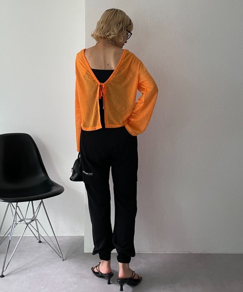 SUPERTHANKS（スーパーサンクス）の「【SUPERTHANKS / スーパーサンクス】VENTILATION JOG パンツ（スウェットパンツ・レディース・ブラック/クリーム・SMALL/X-SMALL）」の8枚目の写真