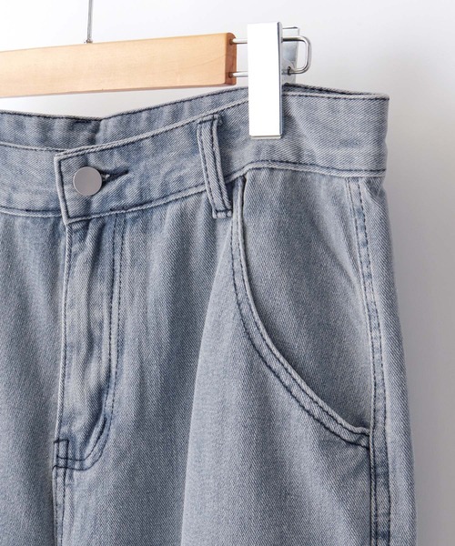 Anchor Smith(アンカー スミス)の「ルーズシルエット セミワイドクラッシュポケットペインターデニムパンツ(デニムパンツ・メンズ・ライトブルー/グレー/グリーン/ブルー・S/M/L/XL)」の5枚目の写真