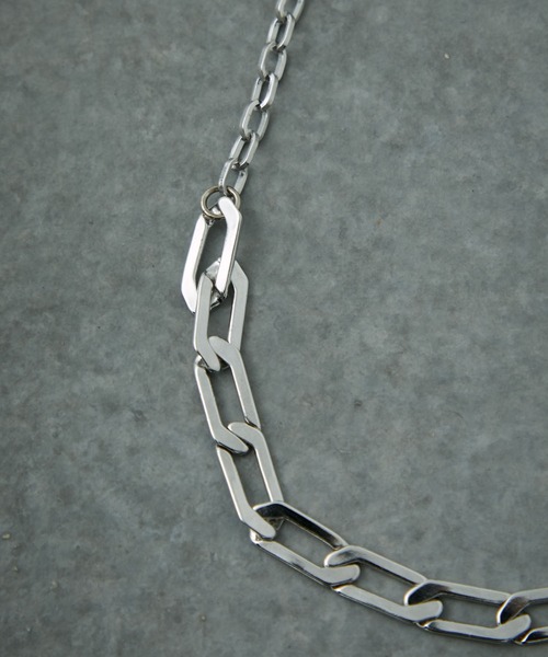 PUBLIC TOKYO（パブリックトウキョウ）の「コンビデザインネックレス（ネックレス・メンズ・グレー・FREE）」の2枚目の写真