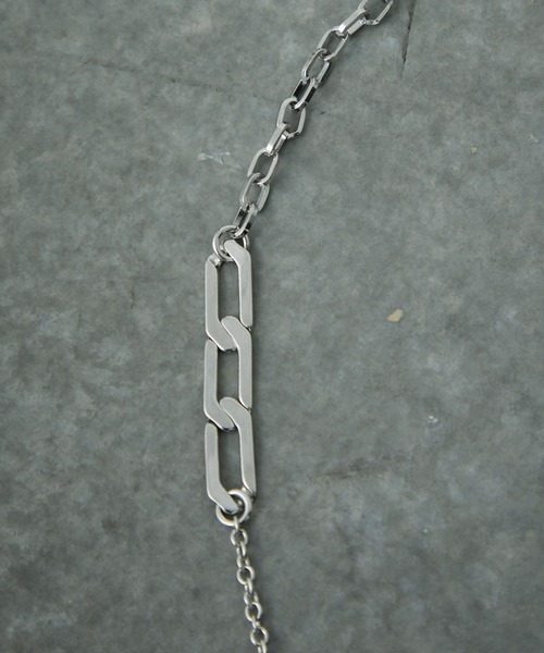 PUBLIC TOKYO（パブリックトウキョウ）の「コンビデザインネックレス（ネックレス・メンズ・グレー・FREE）」の5枚目の写真