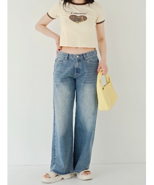 JUMELLE(ジュメロ)の「ローライズデニムパンツ(デニムパンツ・レディース・ブルー・SMALL/MEDIUM)」の12枚目の写真
