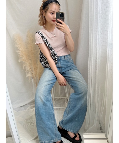 JUMELLE(ジュメロ)の「ローライズデニムパンツ(デニムパンツ・レディース・ブルー・SMALL/MEDIUM)」の8枚目の写真
