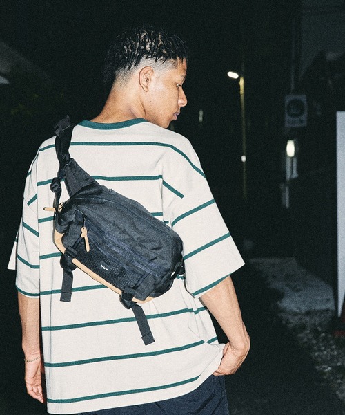 HUF(ハフ)の「DROP OUT STRIPE CREW / HUF カットソー Tシャツ(Tシャツ/カットソー・メンズ・ネイビー/グリーン/ベージュ・LARGE/MEDIUM/SMALL/X-LARGE/XX-LARGE)」の12枚目の写真