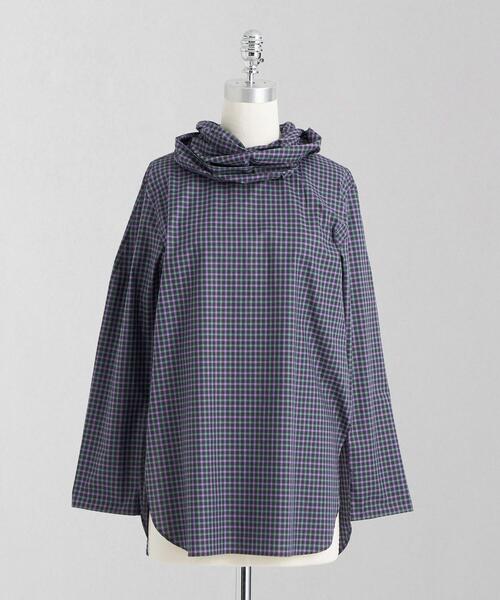 LOEFF（ロエフ）の「＜LOEFF＞チェック キャベツカラー プルオーバー 