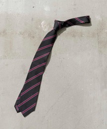 《ユニセックスアイテム》ストライプシルクタイ【MAISON SPECIAL/メゾンスペシャル】