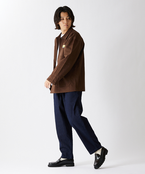 JOURNAL STANDARD（ジャーナルスタンダード）の「WEB限定【ddp/ディーディーピー】フレンチワークジャケット（カバーオール・メンズ・ブラック/ネイビー/ブラウン・MEDIUM/LARGE）」の8枚目の写真