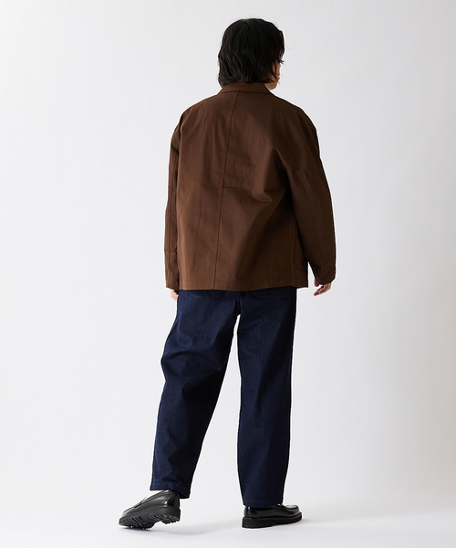 JOURNAL STANDARD（ジャーナルスタンダード）の「WEB限定【ddp/ディーディーピー】フレンチワークジャケット（カバーオール・メンズ・ブラック/ネイビー/ブラウン・MEDIUM/LARGE）」の4枚目の写真