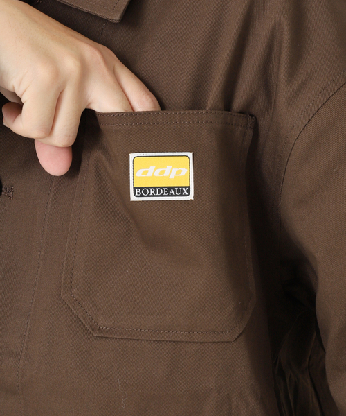 JOURNAL STANDARD（ジャーナルスタンダード）の「WEB限定【ddp/ディーディーピー】フレンチワークジャケット（カバーオール・メンズ・ブラック/ネイビー/ブラウン・MEDIUM/LARGE）」の6枚目の写真