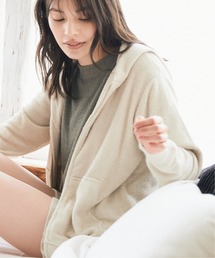 sleeping.com | 【雑誌 SPRING 7月号掲載】オリジナルの香り付き素材 レディス・ゆるふわダブルパイルカットソージップアップパーカー(ルームウェア/パジャマ)