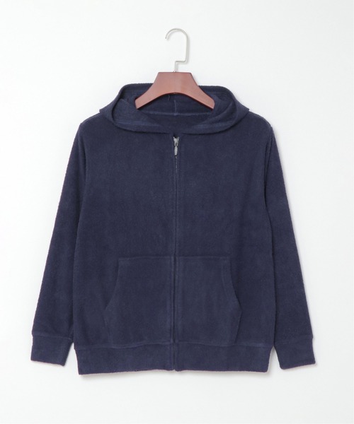 sleeping.com（スリーピングドットコム）の「オリジナルの香り付き素材 レディス・ゆるふわダブルパイルカットソージップアップパーカー（ルームウェア/パジャマ・レディース・ベージュ/オリーブ/ネイビー/ライトグレー/スカイブルー・ﾌﾘ-）」の17枚目の写真