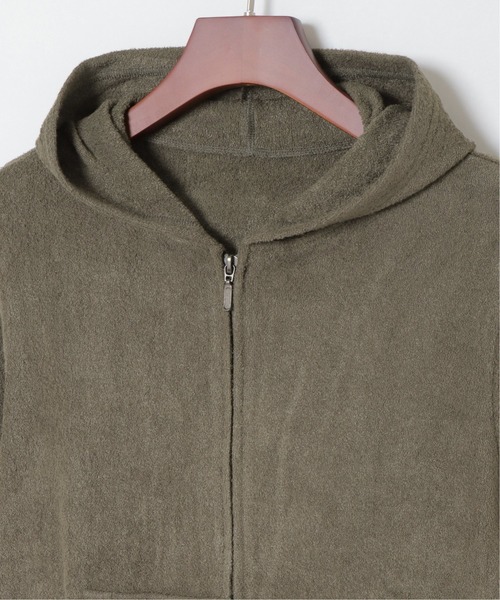sleeping.com（スリーピングドットコム）の「オリジナルの香り付き素材 レディス・ゆるふわダブルパイルカットソージップアップパーカー（ルームウェア/パジャマ・レディース・ベージュ/オリーブ/ネイビー/ライトグレー/スカイブルー・ﾌﾘ-）」の12枚目の写真