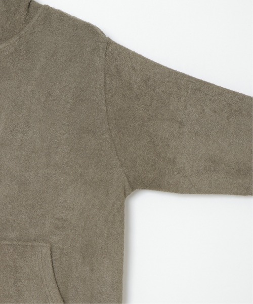 sleeping.com（スリーピングドットコム）の「オリジナルの香り付き素材 レディス・ゆるふわダブルパイルカットソージップアップパーカー（ルームウェア/パジャマ・レディース・ベージュ/オリーブ/ネイビー/ライトグレー/スカイブルー・ﾌﾘ-）」の9枚目の写真