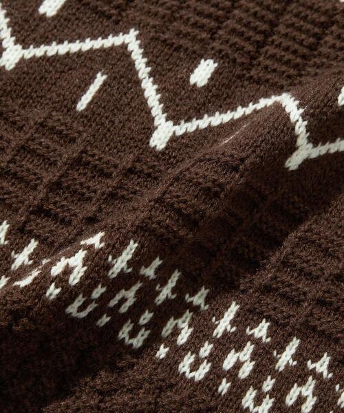 green label relaxing（グリーンレーベルリラクシング）の「【WEB限定】＜GLR or（ジーエルアール オア）＞ ジャカード パターン ニット（ニット/セーター・メンズ・ブラック/ダークグリーン/ダークブラウン・S/M/L）」の20枚目の写真