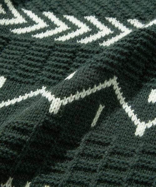 green label relaxing（グリーンレーベルリラクシング）の「【WEB限定】＜GLR or（ジーエルアール オア）＞ ジャカード パターン ニット（ニット/セーター・メンズ・ブラック/ダークグリーン/ダークブラウン・S/M/L）」の21枚目の写真