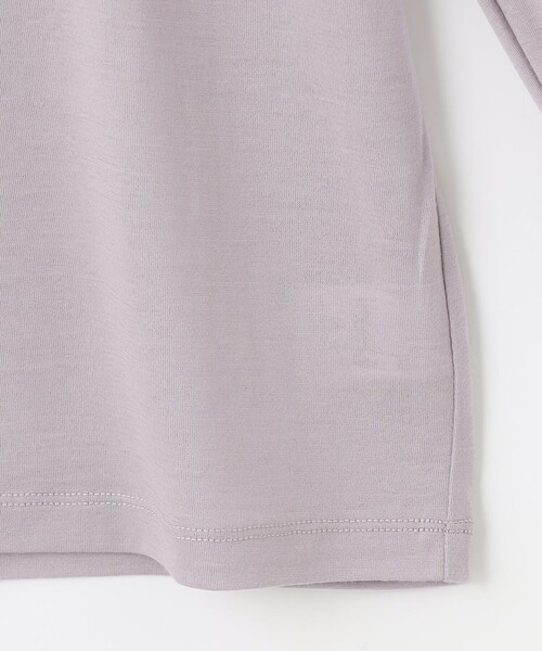 J.PRESS Ladies(J.プレス レディス)の「ウォッシャブルウールジャージー フリル衿 カットソー(Tシャツ/カットソー・レディース・ライトグレー系/サックスブルー系/ふじ色系/ネイビー系・SMALL)」の18枚目の写真