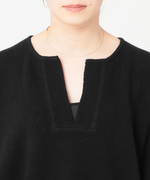 JOURNAL STANDARD(ジャーナルスタンダード)の「■MUSICカフタンプルオーバー(ニット/セーター・レディース・ブラック/ブラウン/ホワイト×ホワイト/レッド・FREE)」の18枚目の写真