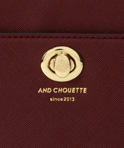 & chouette(アンドシュエット)の「アイコンチャーム ショルダーバッグ(ショルダーバッグ・レディース・ワインレッド/ブラウン/グリーン/ピンク/グレイッシュベージュ・FREE)」の20枚目の写真